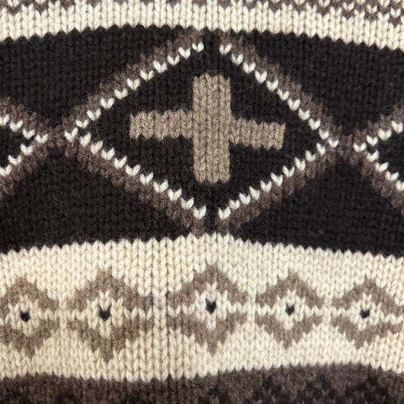 Ralph Lauren lambswool fall sweater size medium brown tan - Picture 10 of 12
